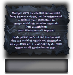 Appears when clicking on the "Notes" button before the specified part of the event is unlocked.