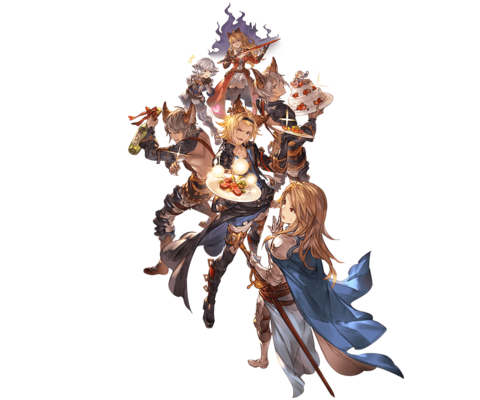 Granblue EN (Unofficial) on X: Granblue Fantasy characters who'll be  appearing in the One Piece Red to Blue collab story event: Seofon Lyria  Vyrn Lowain  / X