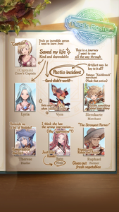 Completed roster with Djeeta